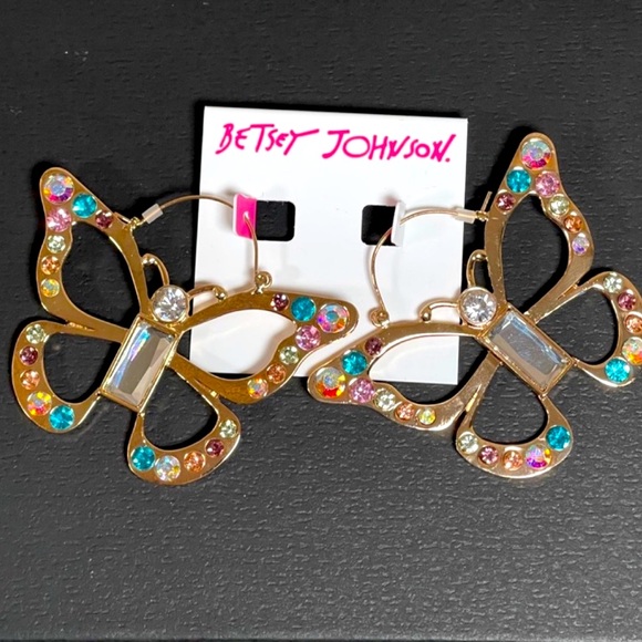 New BETSEY JOHNSON
Butterfly Hoop Earrings - Picture 11 of 12